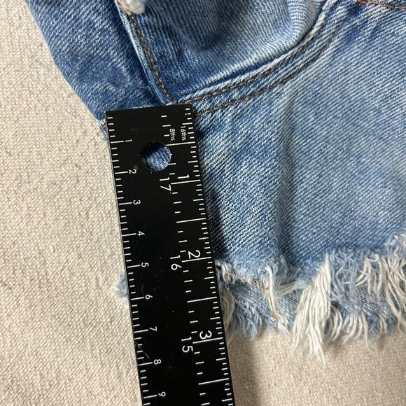 Levi's 501 Jean Shorts Womens 29 Blue - Picture 12 of 12